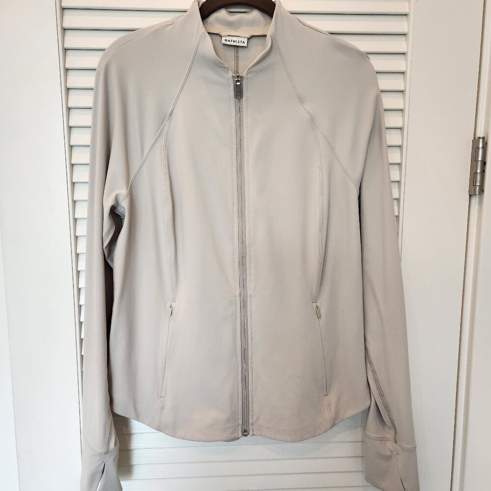 Athleta Ivory Zip Jacket - Large
